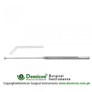 Ray Micro Curette Angled 45° - Horizontal Stainless Steel, 19 cm - 7 1/2" Diameter 4.0 mm Ø